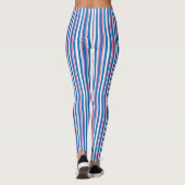 Blauwroze strips leggings (Achterkant)