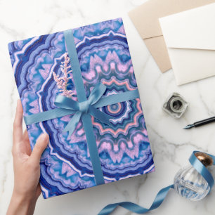 Blauwroze witte roze roze roodroze roodroos Mandal Cadeaupapier