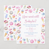 Blauwroze zweet Behandelt Baby (Voorkant / Achterkant)