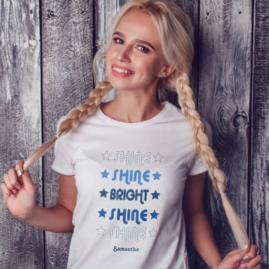 Blauwschijn. Shine. Licht. Shine. Shine. T-Shirt