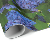 Blauwschildpadden - de blauwe hydrangea cadeaupapier (Rol Hoek)