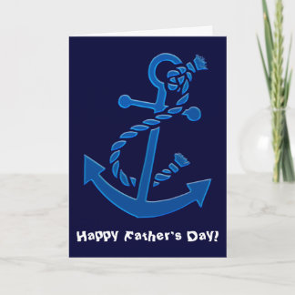 Blauwschip Nautical Marine Vaderdag Anchor Kaart
