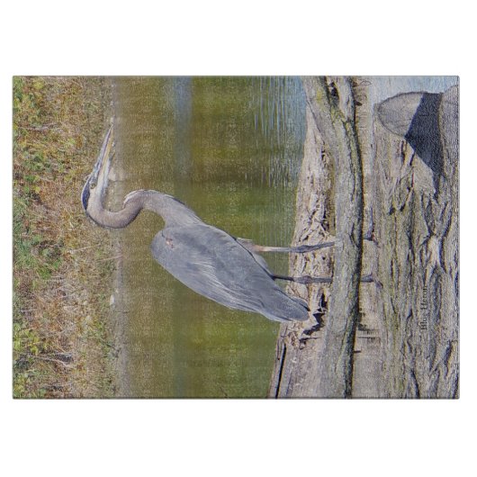 Blauwschotbord van Heron Snijplank (Voorkant)