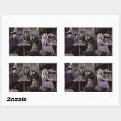 Blauwschotel Rechthoekige Sticker (Vel)