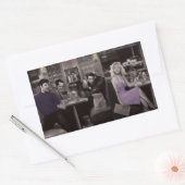 Blauwschotel Rechthoekige Sticker (Envelop)