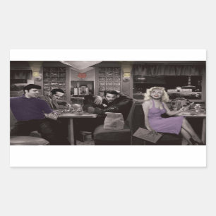 Blauwschotel Rechthoekige Sticker