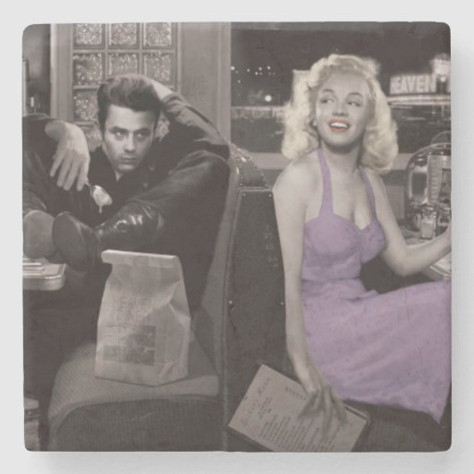 Blauwschotel Stenen Onderzetter (Voorkant)