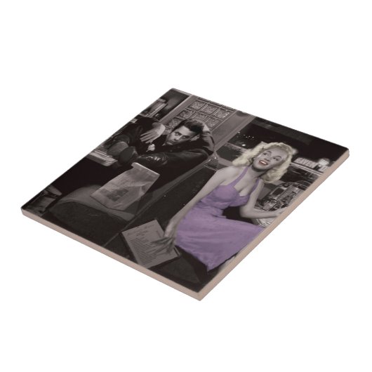 Blauwschotel Tegeltje (Zijkant)