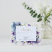 Blauwschottenbloemen voor doorlopende Waterverf Informatiekaartje (Staand voorkant)