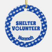 Blauwschottervrijwilliger Keramisch Ornament (Voorkant)