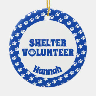 Blauwschottervrijwilliger Keramisch Ornament