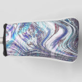 Blauwse oestertekeningen, gekruist en verdraaid golfheadcover (Voorkant)