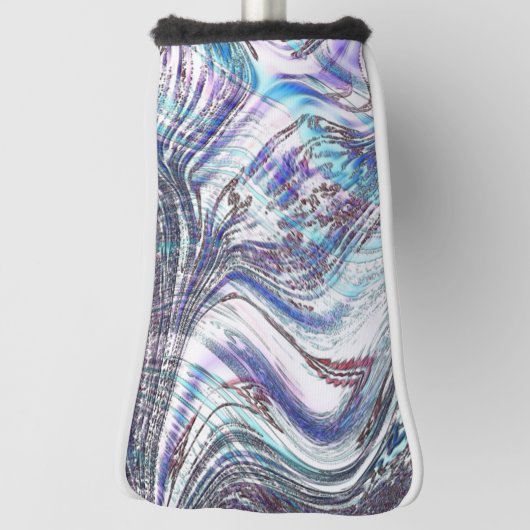 Blauwse oestertekeningen, gekruist en verdraaid golfheadcover (Draai 90)