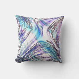 Blauwse oestertekeningen, gekruist en verdraaid kussen