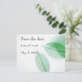 Blauwskeletten op wit save the date (Staand voorkant)
