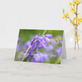 Blauwsnuitjes schoonheid kaart (Gele Bloem)