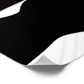 Blauwspelersilhouet met spotlight poster (Hoek)