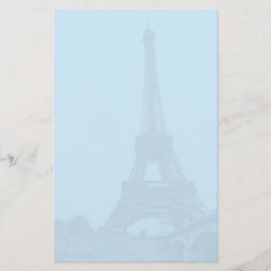 Blauwstaalpapier voor Eiffel Tower Briefpapier (Voorkant)