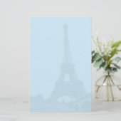 Blauwstaalpapier voor Eiffel Tower Briefpapier (Staand voorkant)