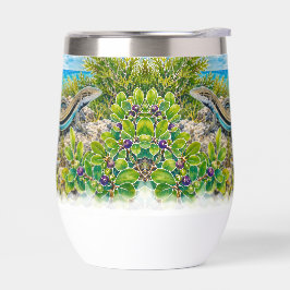 Blauwstaart Hagedis Wijn Tumbler