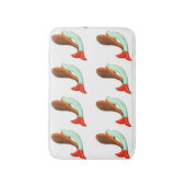 blauwstaartzeemeerminnen badmat (Voorkant Verticaal)