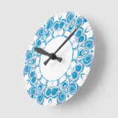 Blauwstalen klok (Hoek)