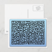 Blauwstalen maïs briefkaart (Voorkant / Achterkant)