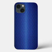 Blauwstalen metalen gat Case-Mate iPhone case (Achterkant)