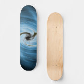 Blauwstalen skateboard (Voorkant)