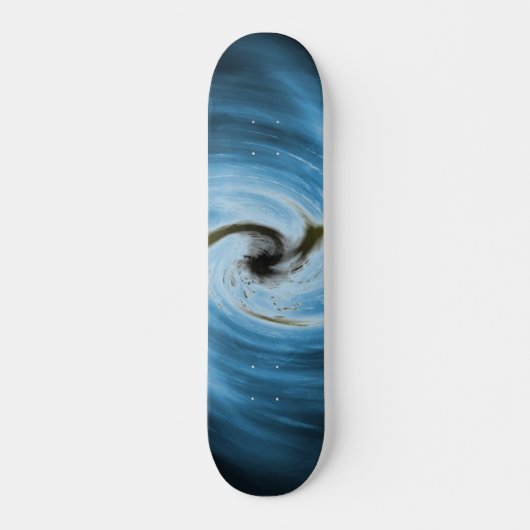 Blauwstalen skateboard (Voorkant)