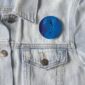 Blauwstamdolfijn Ronde Button 5,7 Cm (In situ)