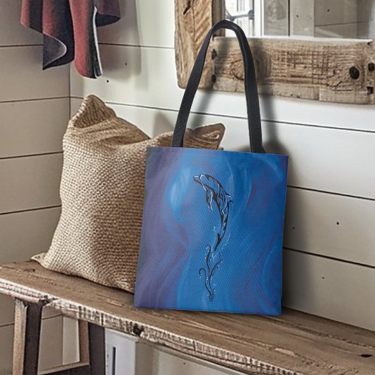 Blauwstamdolfijn Tote Bag