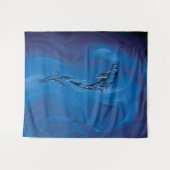 Blauwstamdolfijn Wandkleed (Voorkant (horizontaal))