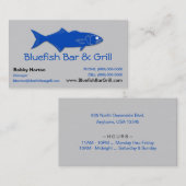 Blauwstang en Visitekaartje (Voorkant / Achterkant)