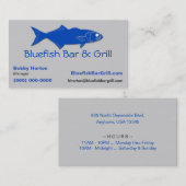 Blauwstang en Visitekaartje (Voorkant / Achterkant)