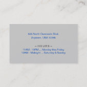 Blauwstang en Visitekaartje (Achterkant)