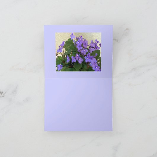 Blauwste Blauwe Viooltjes Kaart (Binnen)