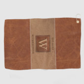 Blauwsteenband Chestnut Brown Golfhanddoek (Horizontaal)