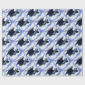 Blauwstudiepapier Cadeaupapier (Vlak)