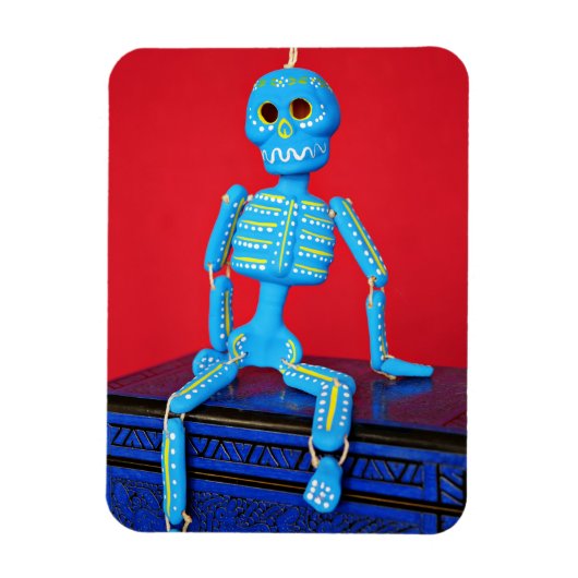 Blauwsuiker Skelet Magneet (Verticaal)