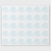 Blauwtaardewerkpapier Cadeaupapier (Vlak)