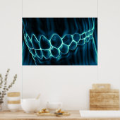 Blauwtaartje en tandvlees Dentist Orthodontist Pos Poster (Keuken)