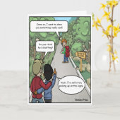 Blauwtaartje Kaart (Gele Bloem)