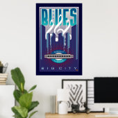 Blauwte 2-Poster Poster (Thuiskantoor)