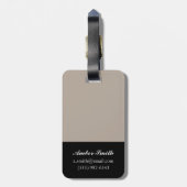 Blauwte in Dusk II Bagagelabel (Achterkant verticaal)