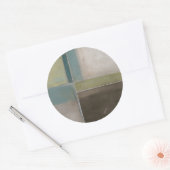 Blauwte in Dusk II Ronde Sticker (Envelop)