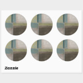 Blauwte in Dusk II Ronde Sticker (Vel)