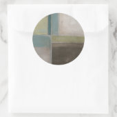 Blauwte in Dusk II Ronde Sticker (Tas)