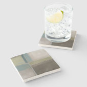 Blauwte in Dusk II Stenen Onderzetter (Zijkant)