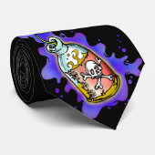 Blauwte in een ketting stropdas (Opgerold)